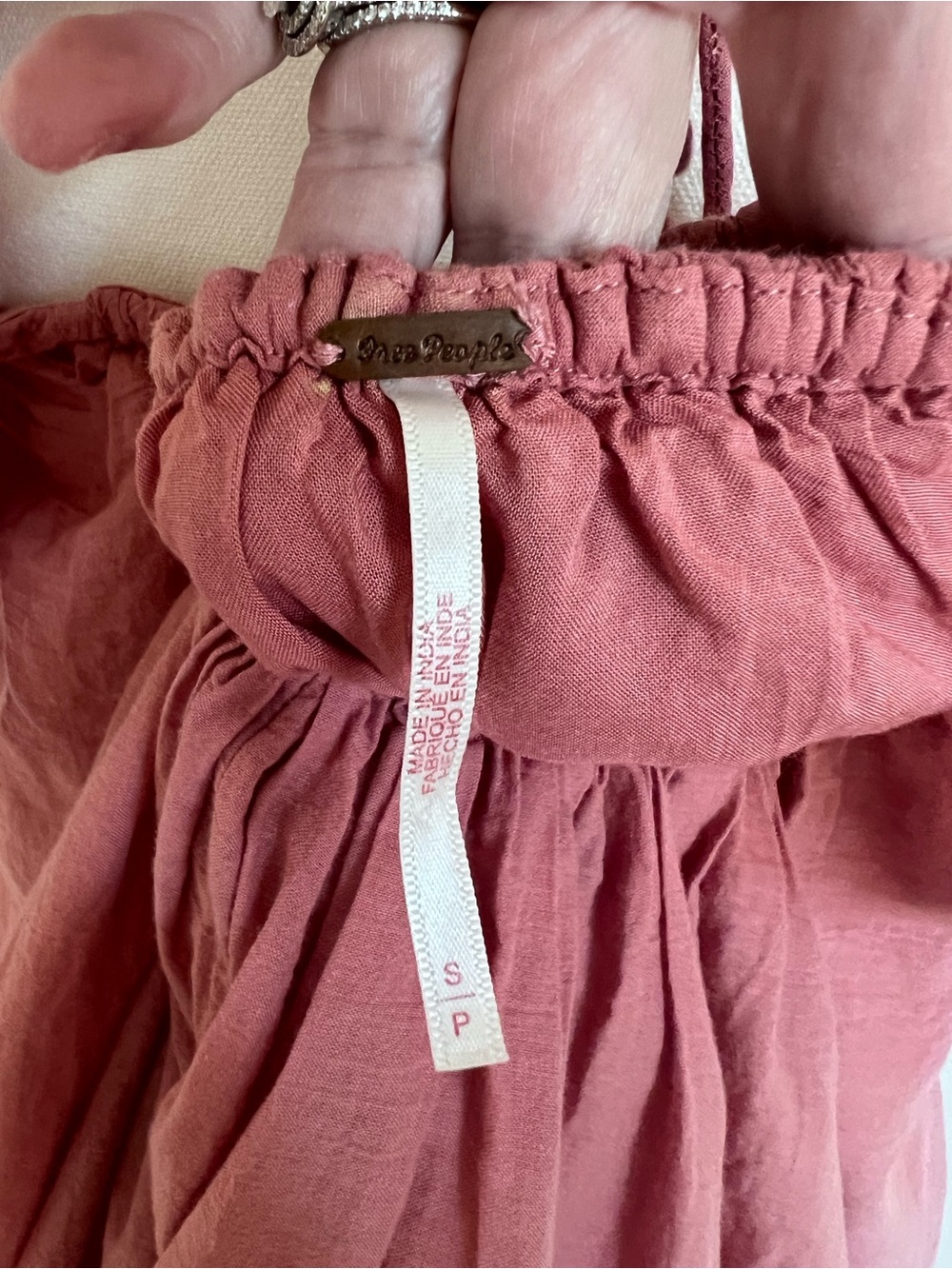 Free People Dusty Rose Ruffled Babydoll Dress🌷 - Picture 3 of 4